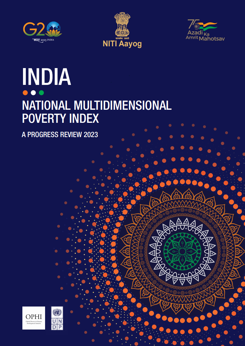 Cover of India MPI report 2023
