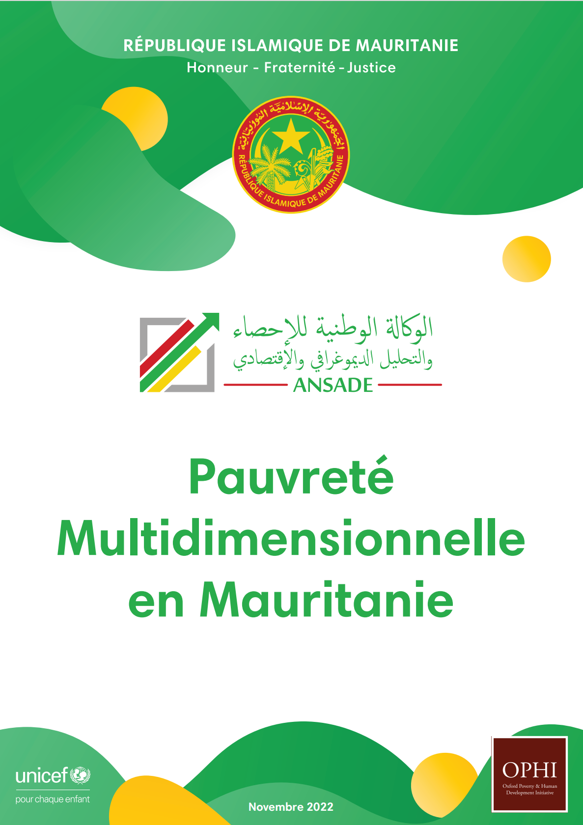 Cover of Mauritania MPI 2023 policy brief