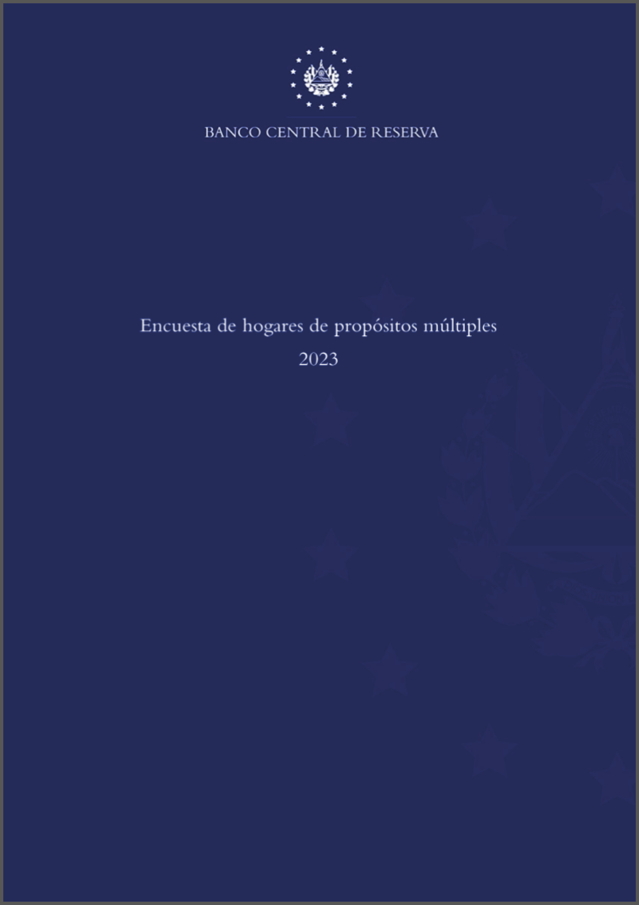 Encuesta de hogares de propósitos múltiples 2023 (El Salvador) cover image